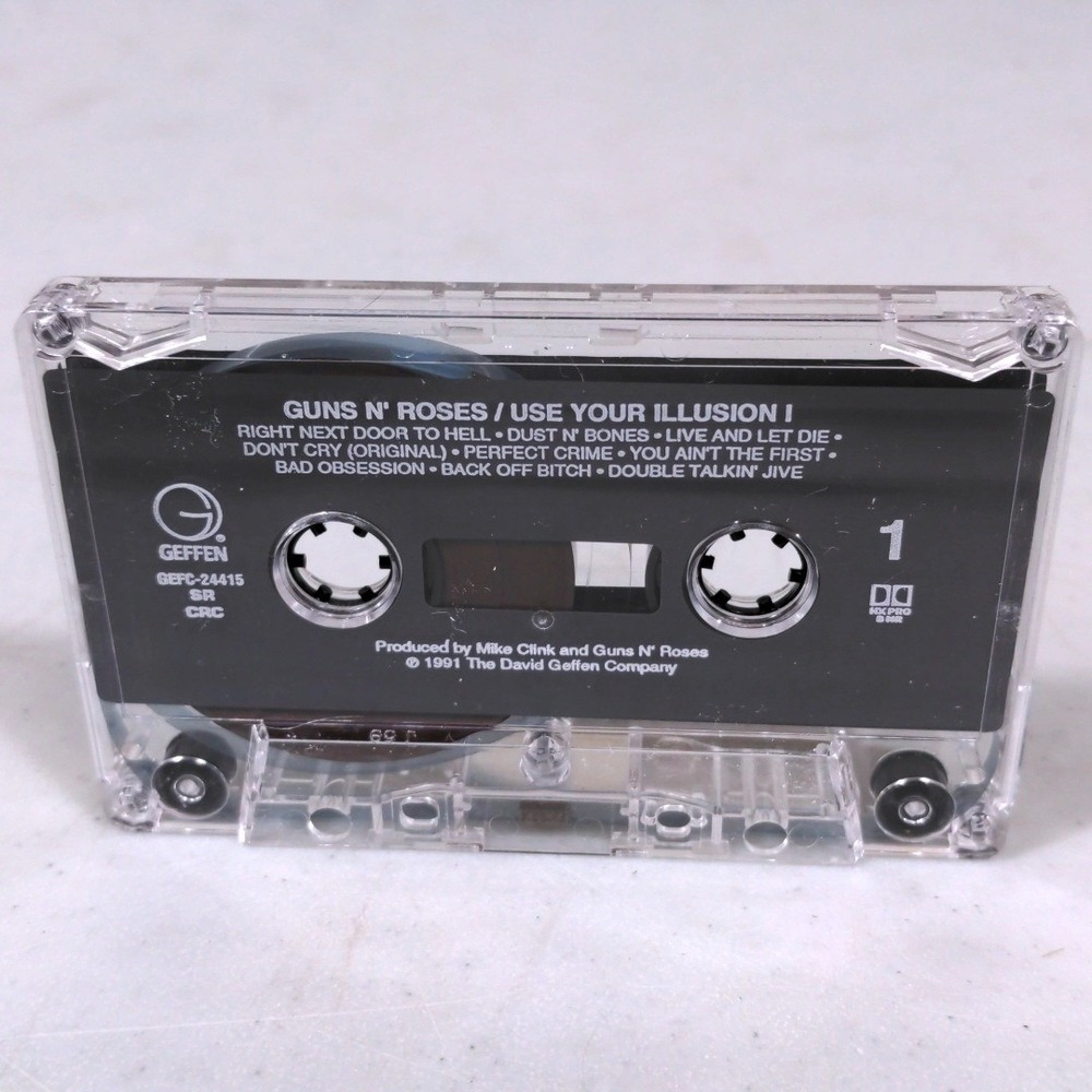 Guns N Roses Use Your Illusion I Cassette Tape 1991 Geffen GEFC-24415 Hard Rock